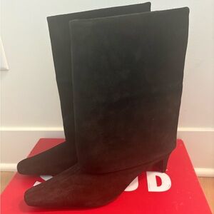 Staud Wally foldover boot-Black Women's Boots